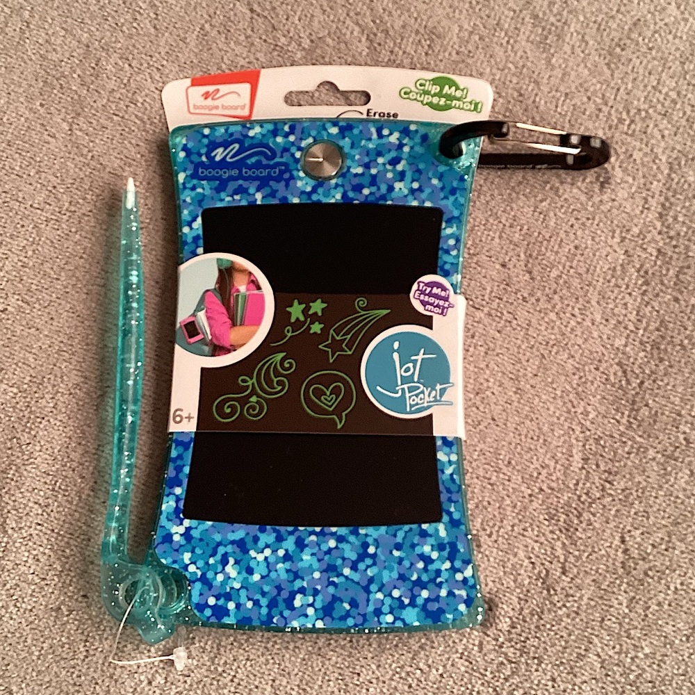 Jot Pocket Reusable Writing Pad - Blue Sparkle